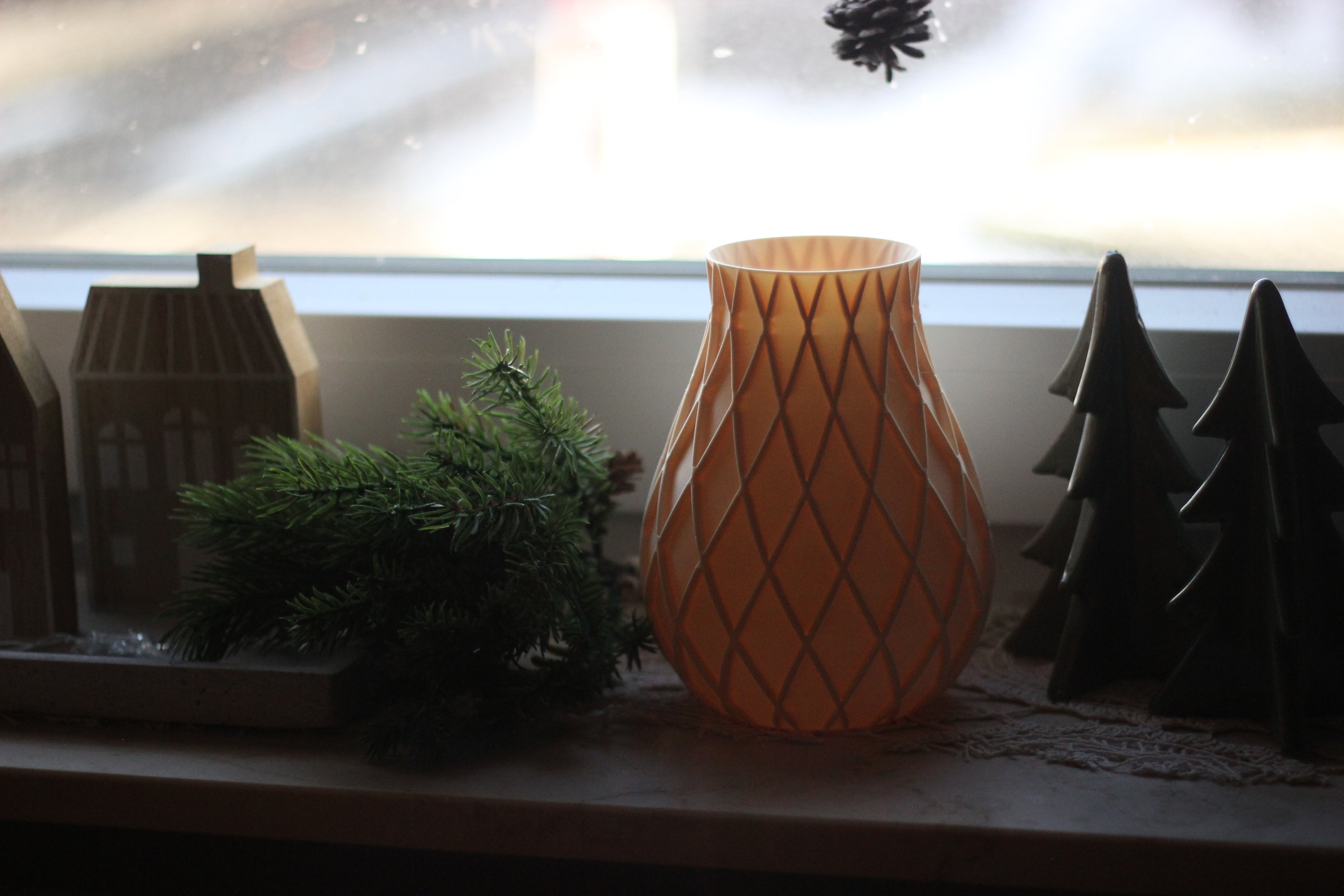 Vase / Trockenblumen / Dekoration - 3D Druck