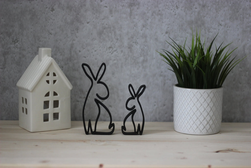 Hase / Line Art / Dekoration / Ostern / 3D Druck