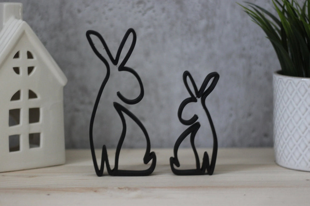 Hase / Line Art / Dekoration / Ostern / 3D Druck