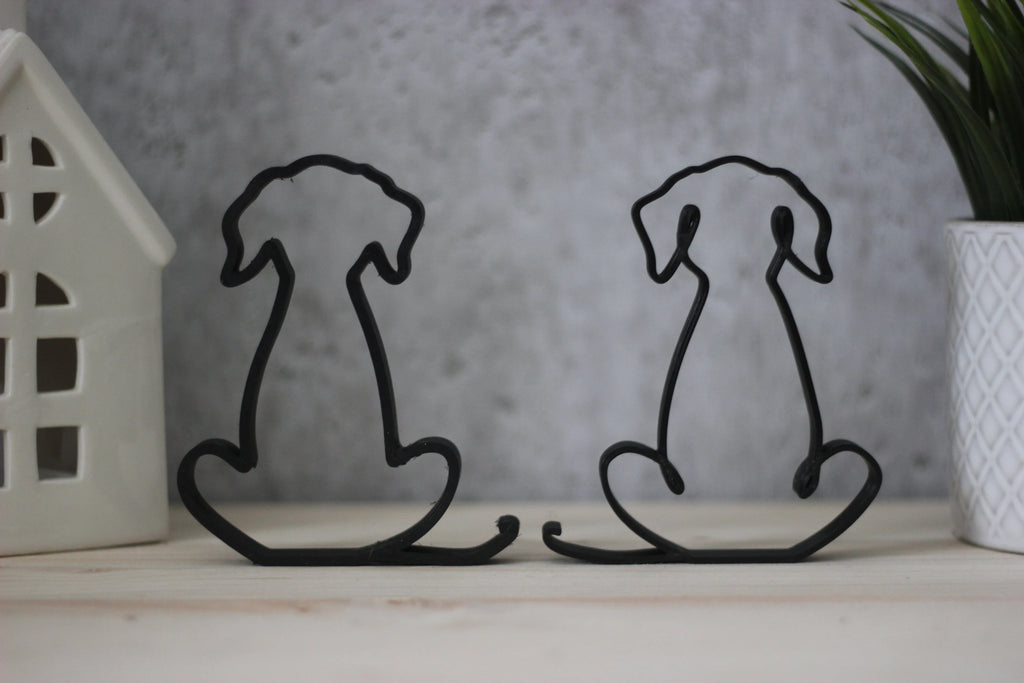 Hund / Line Art / Dekoration / 3D Druck