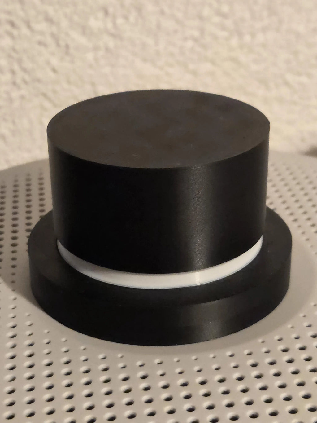 Schneemann mit gehäkeltem Schaal - 3D-Druck / Handarbeit