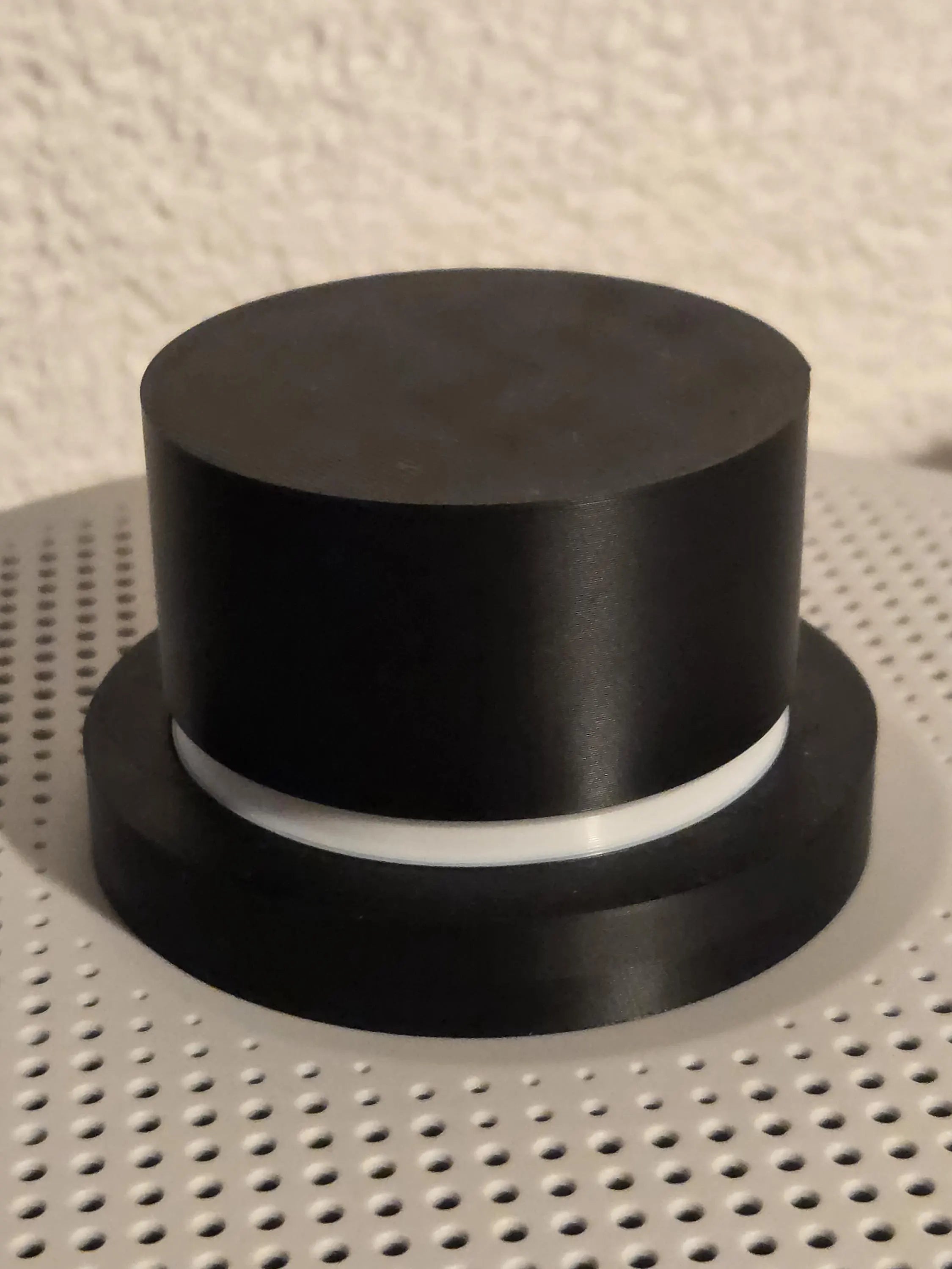 Schneemann mit gehäkeltem Schaal - 3D-Druck / Handarbeit